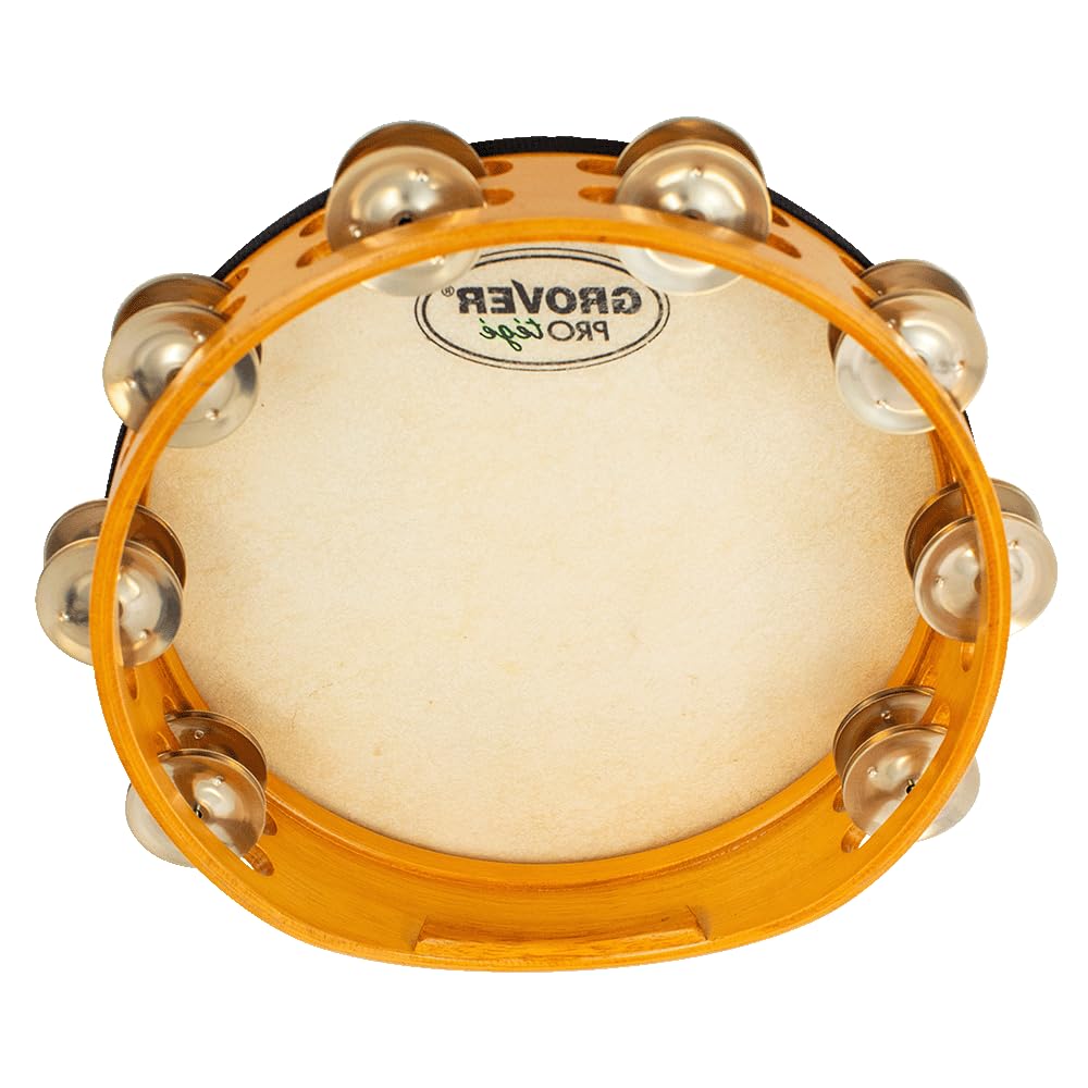 GROVER PRO PERCUSSION タンバリン Amazon.com: Grover Pro Percussion P-T2/GS Protégé Tambourine with