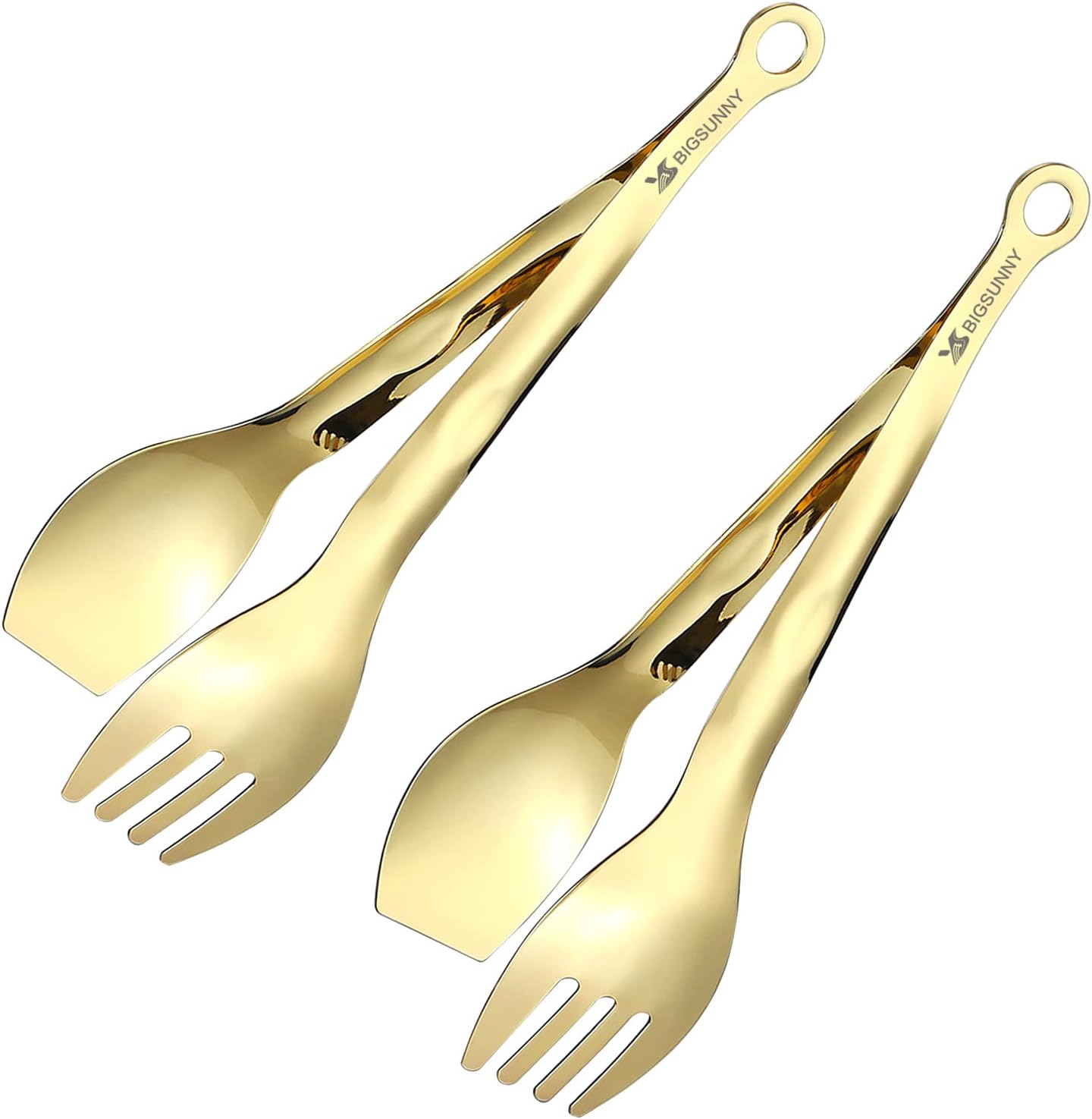 MSY BIGSUNNY Kitchen Tongs Cooking Tong – Stainless Steel Food Serving Tongs Set of 2(Gold, 9 inch) MSY BIGSUNNY Kitchen Tongs Cooking Tong – Stainless Steel Food Serving Tongs Set of 2(Gold, 9 inch)