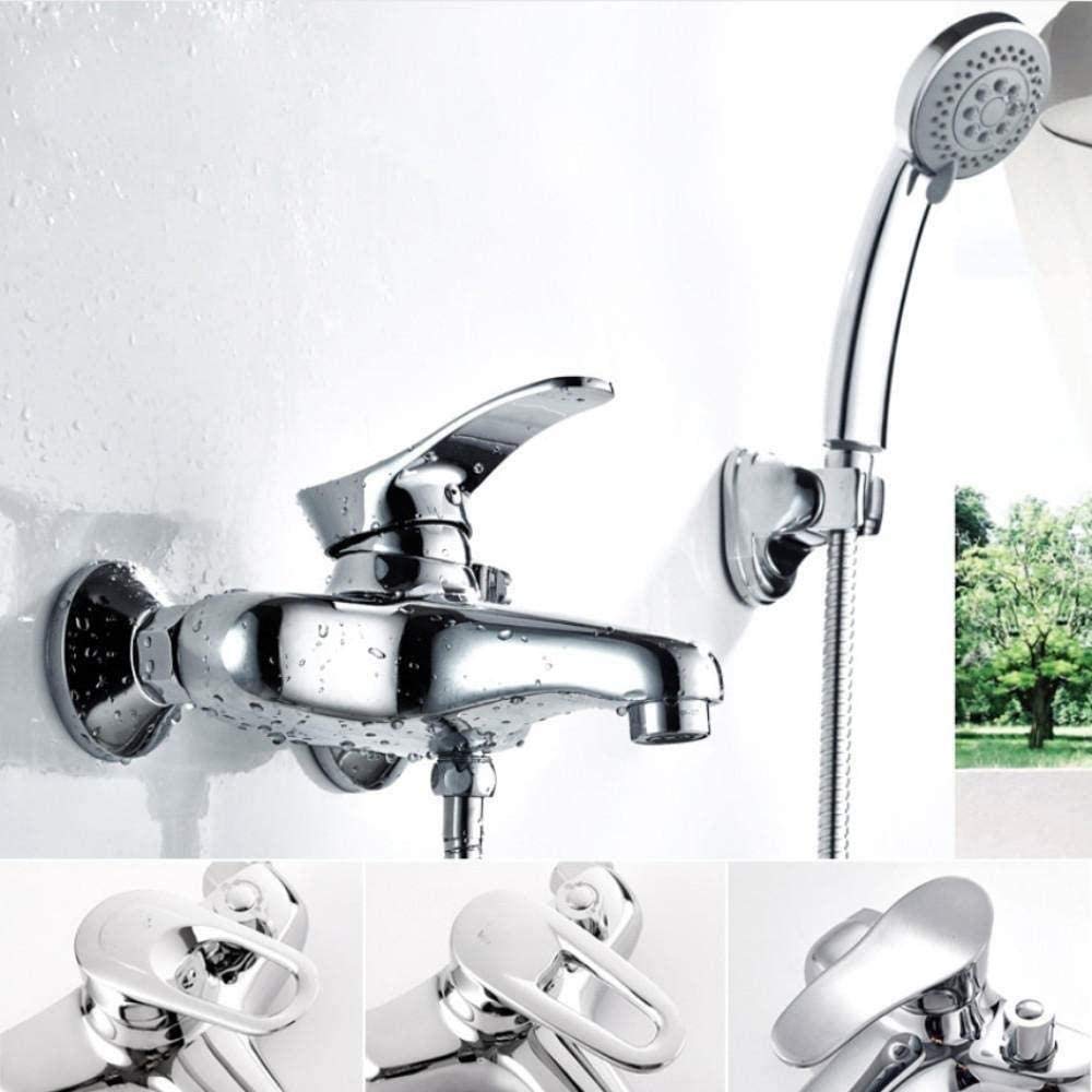Ensemble de douche en argent pour transformer votre baignoire en spa à la maison