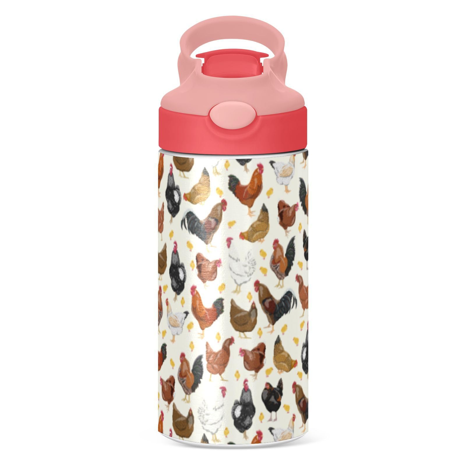Amazon.com: ALAZA Hens Roosters and Chickens Kids Water Bottles
