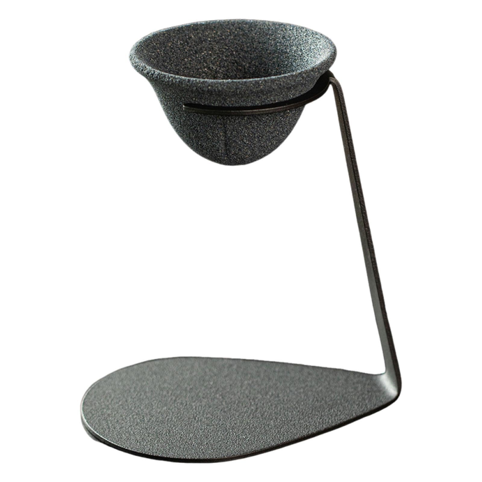 perfk Infuseur à thé portable avec base, filtre à café et ustensiles pour la maison ou la chambre à coucher. Idéal comme infuseur à thé chinois portable, Forme de Cône