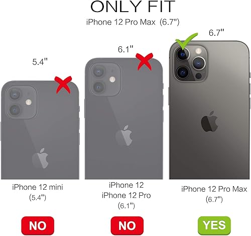 Miniatura 2 de GUAGUA Funda compatible con iPhone 12 Pro Max de 6.7 pulgadas, 5G, silicona líquida, goma de gel suave, delgada, forro de microfibra, funda de cojín