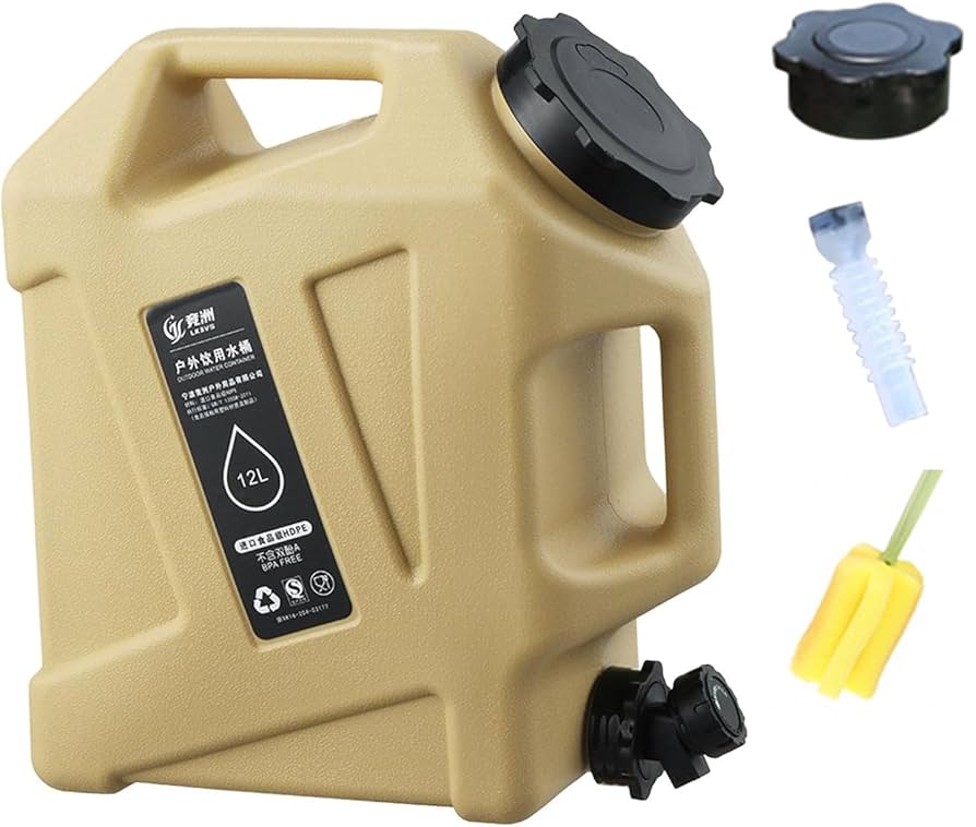 ウォータータンク　9L 中古　ステー&鍵付き　ラングラー　キャンプなどに ウォータータンク9L 中古ステー&鍵付きラングラーキャンプなどに