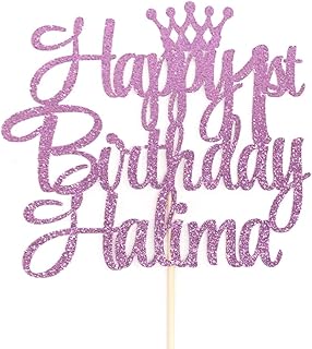 Atelier Elegance Personalized One Cake Topper, 1st Birthday Cake Topper, One Cake Topper