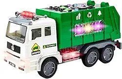 Caminhão Coletor de Lixo Bate e Volta: Diversão com Luzes, Som e Movimento Autônomo!