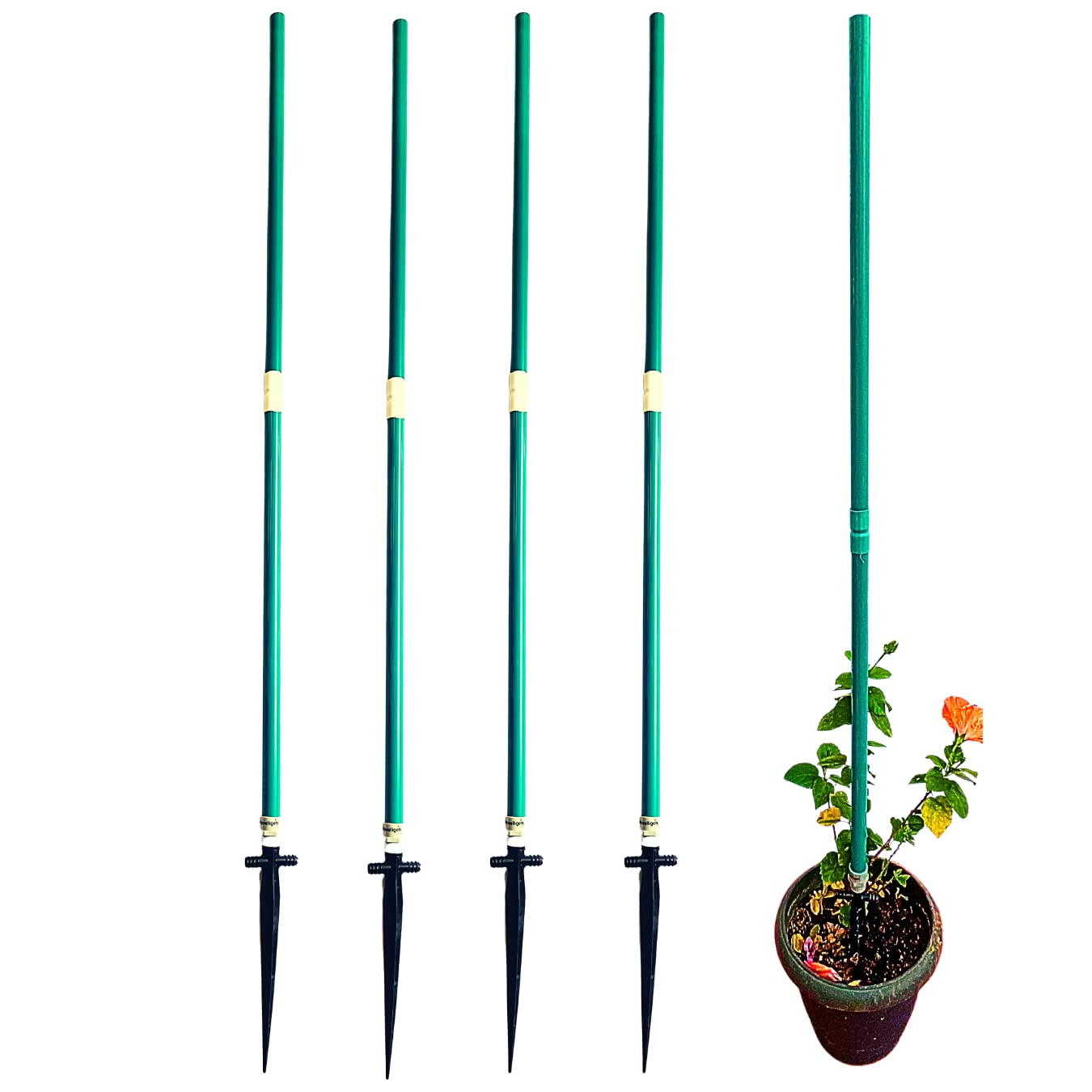 Plant Stem Support Stick & Straightener for Creepers Climbers Plant Stem Support Climbing Support 5 Feet(Green Color | Pack of 4) (B0BWWVWMTZ) Amazon Price History, Amazon Price Tracker