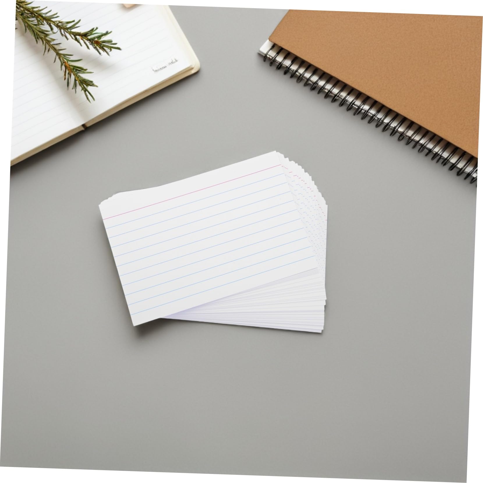 200 Linierte Karteikarten aus Papier mit 4 Zoll Weiße Kleiner Karteikarten zum Lernen für Büro Notizen für Präsentationen und Abschlussatmosphäre