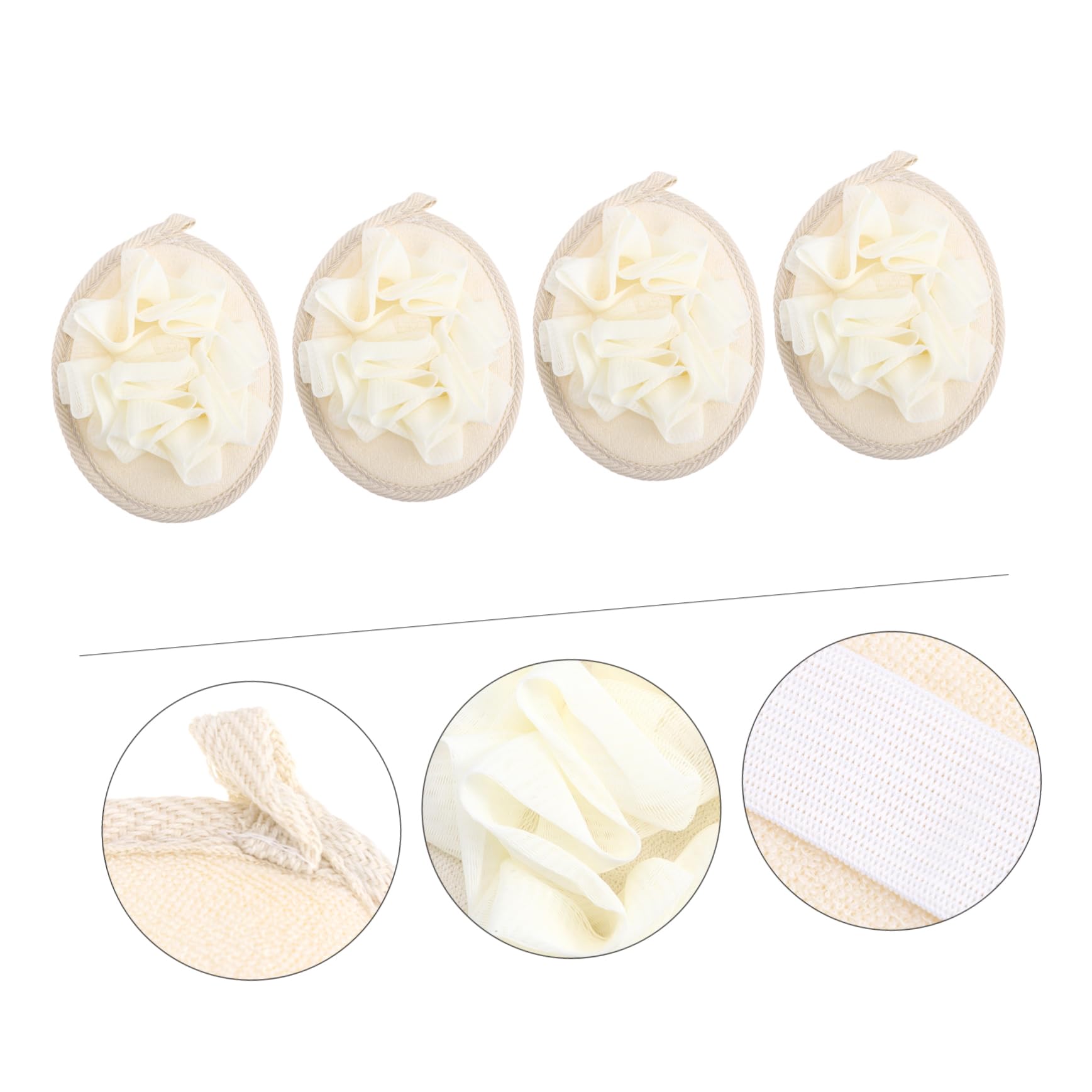 Beavorty 12piezas Esponjas De De Malla Para Exfoliación Corporal Accesorios De Baño Para Hogar y Viajes