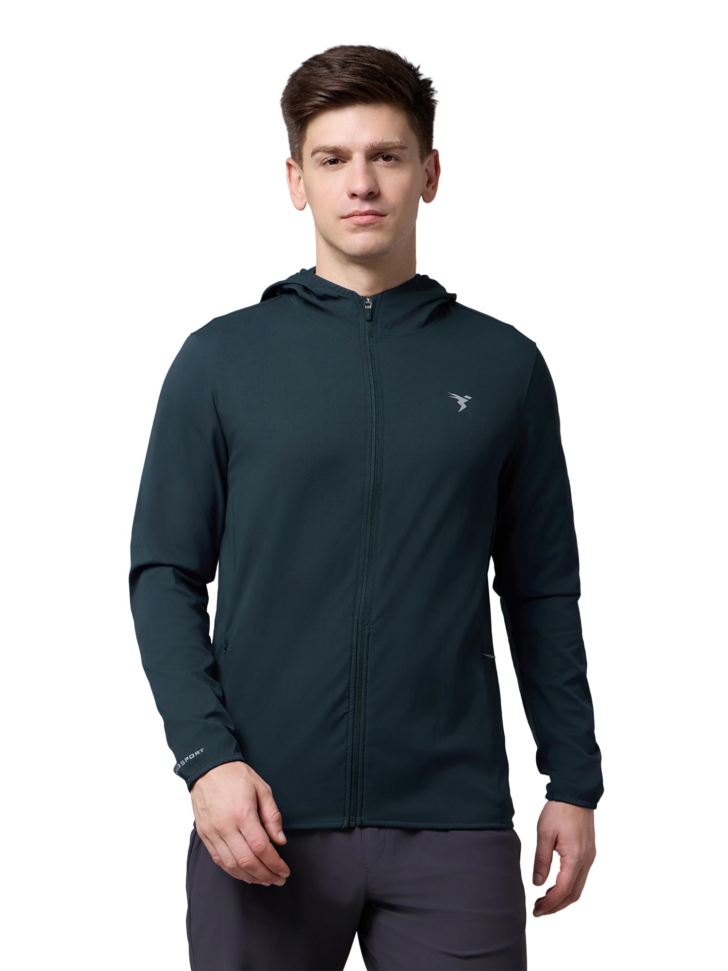Men's Full Sleeve Hooded TS Flexi Regular Fit Jacket