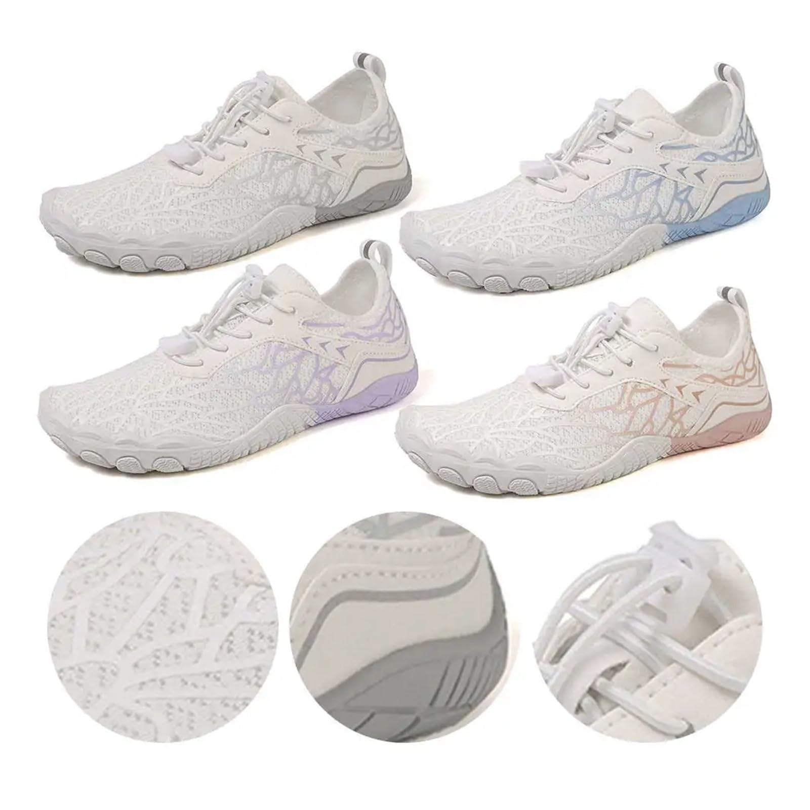 Scarpe da Acqua, Scarpe da guado, Scarpe da tracciamento fluviale, Scarpe da Spiaggia for Il Tempo Libero ad Asciugatura Rapida for Campeggio, Yoga, Sport all'Aria Aperta(Pink,42)