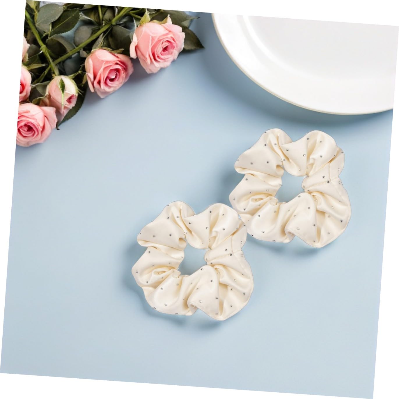 FOMIYES 24piezas Coleteros De Adorno De Rhinestone Para Mujeres y Niñas Gomas Para Cabello Elásticas Para Peinados Elegantes y Actividades Deportivas