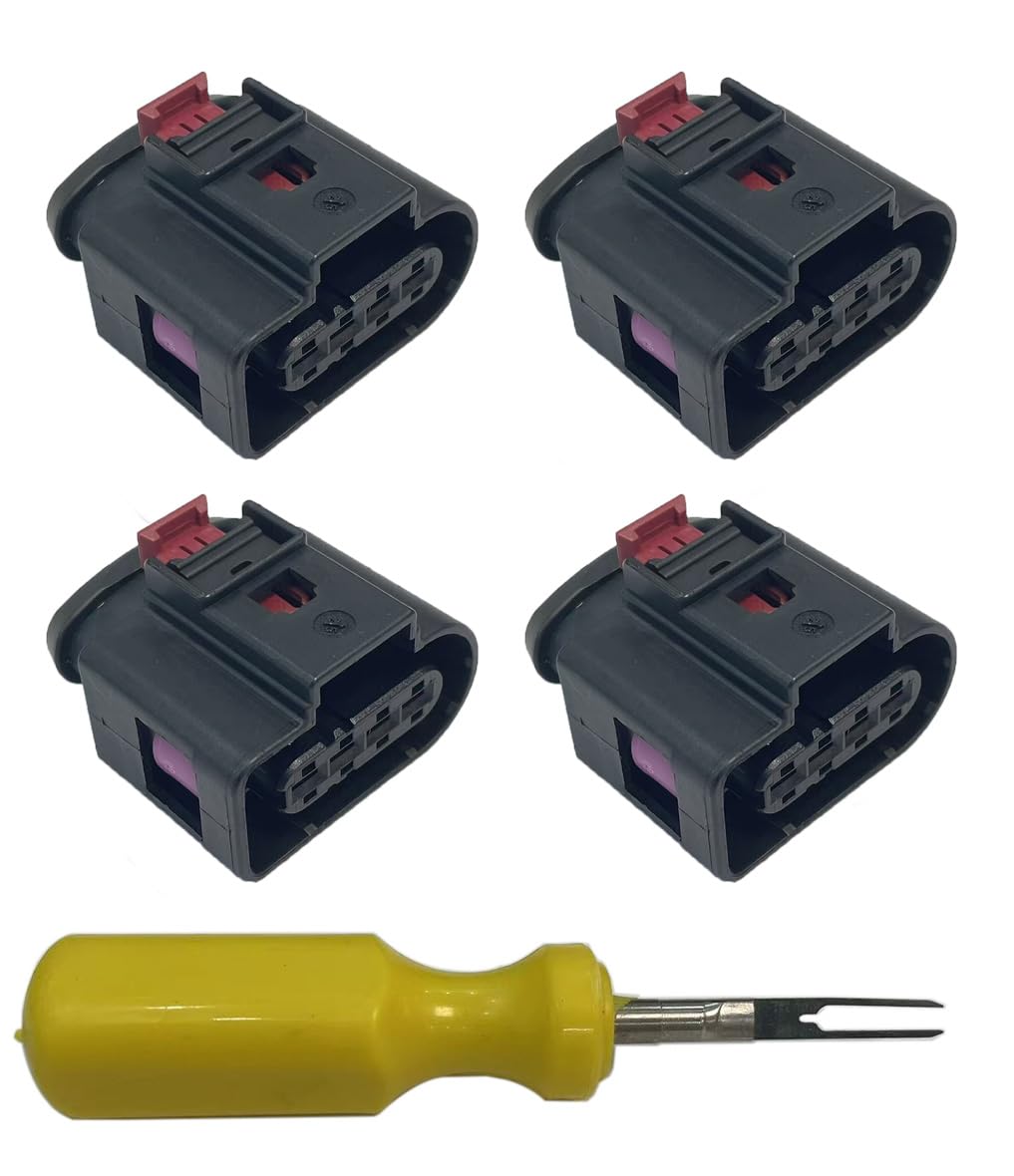 4Pcs Ignition Coil Plug Connector 8K0971994 Fits for VW for Audi