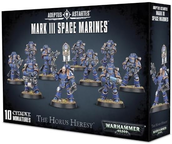 Games Workshop 99120101170" Mark III Space Marines, 9.02 x 5.91 x 1.89 Centimeters