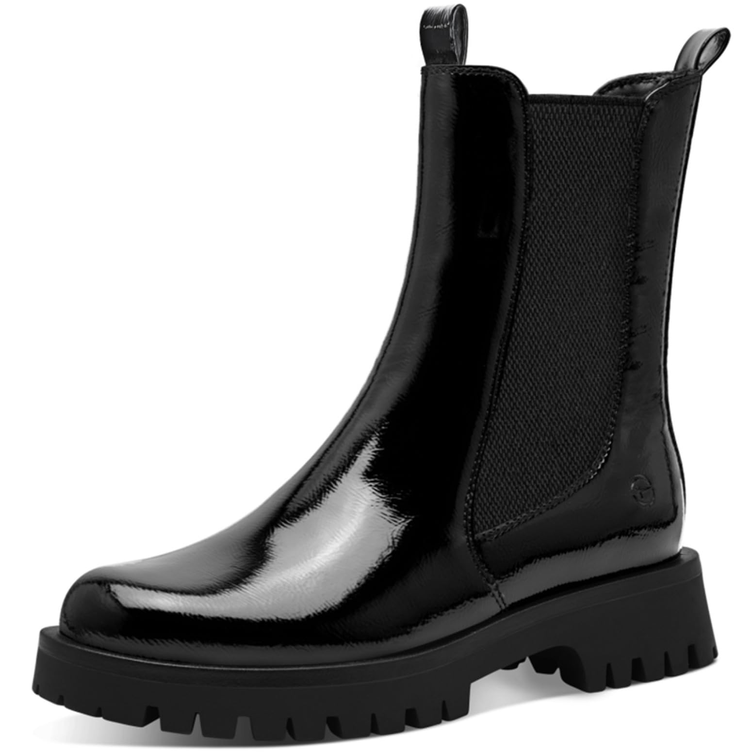 Tamaris Women's Damen Chelsea 1-25842-45 Boot, Black (Black Patent), 3.5 UK