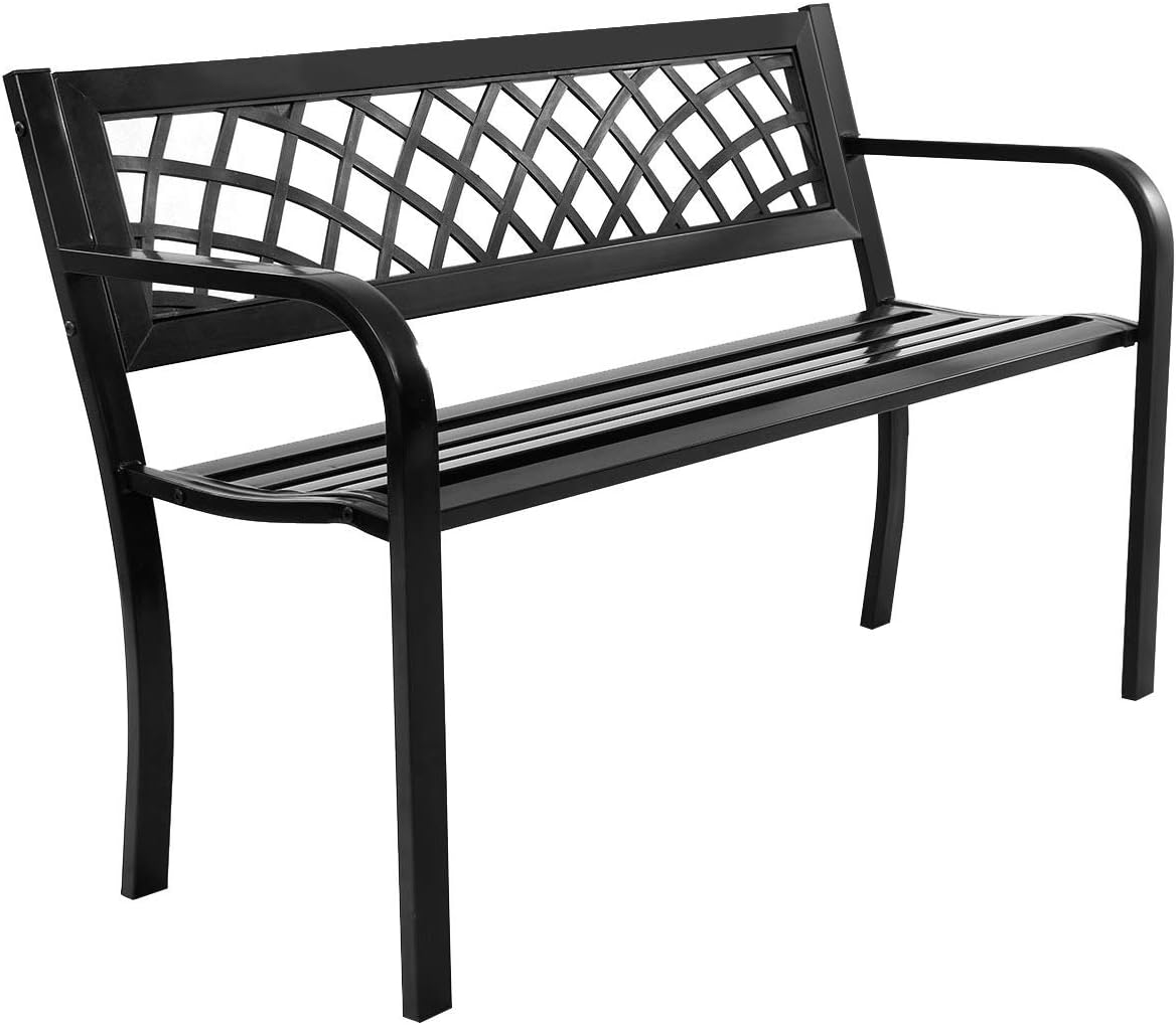 Best Choice Products 50" Patio Garden Bench Park Yard