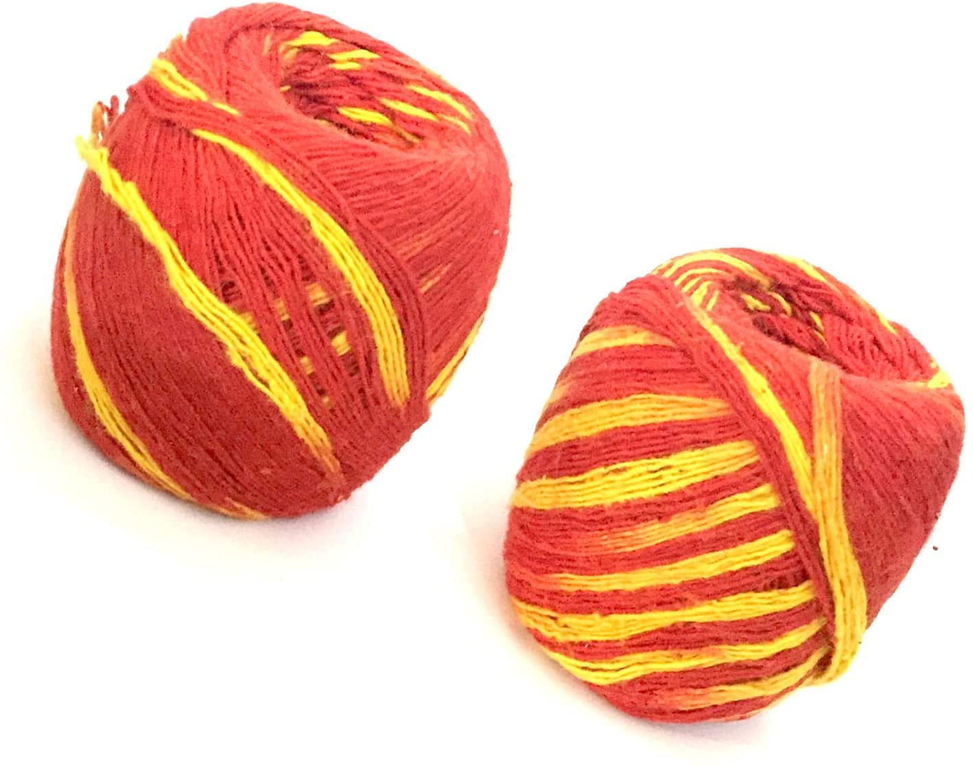 Mauli Red & Yellow set 2 Handmade Mauli, Kalawa, Sacred Moli, Religious Cotton Thread, Pooja Dhaaga, Wrist Roll, for Pujan, Havan, Worship Wrist Thread Band Cotton Mauli Kalawa Thread, fabric