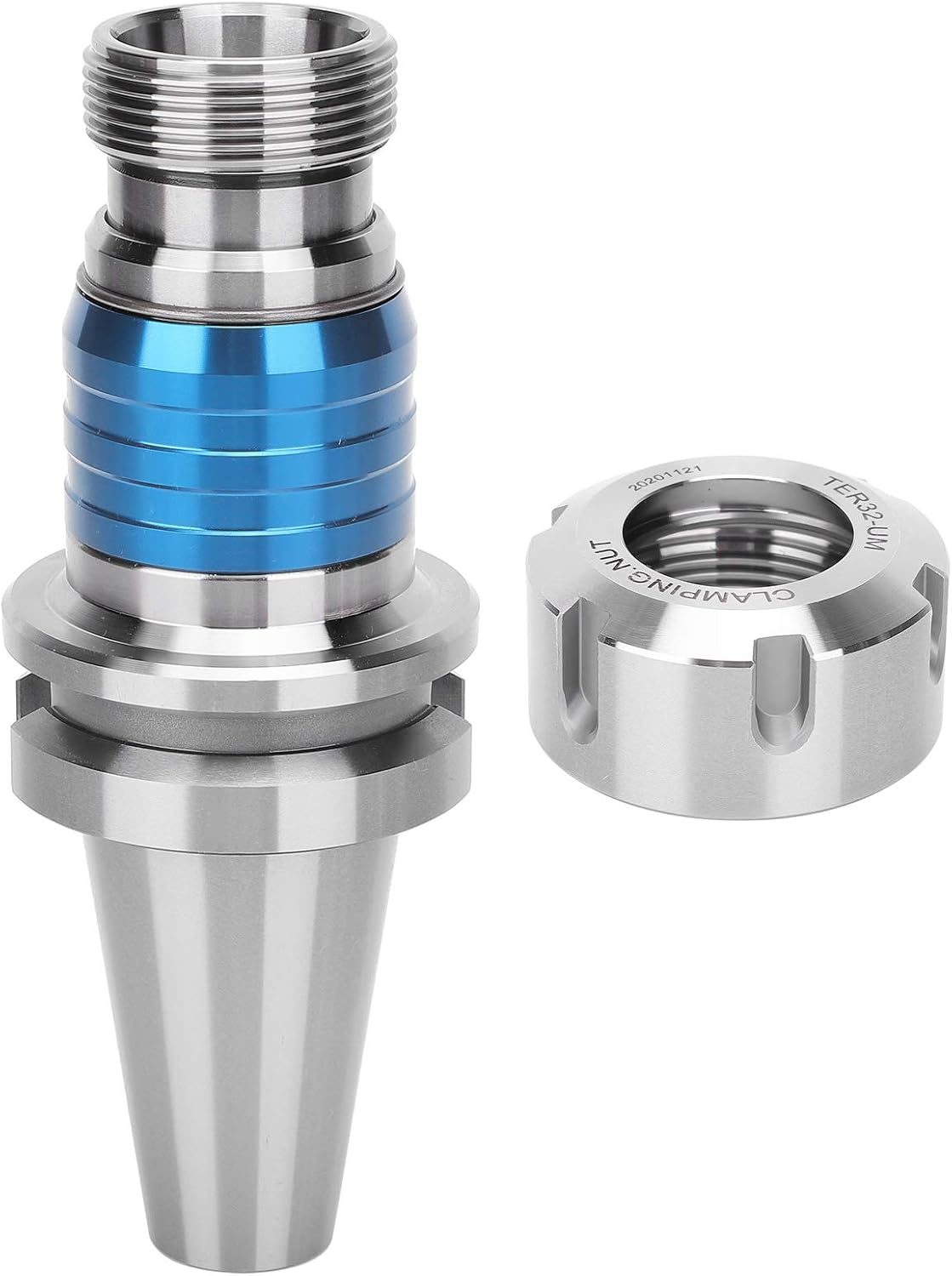 BT40 ETP32 100 Tapping Holder, 20CrMnTi Thermal Resist Taper Chuck, M2 to M30 Threading Tool for CNC Milling Machines, Aerospace and Automotive Component Fabrication