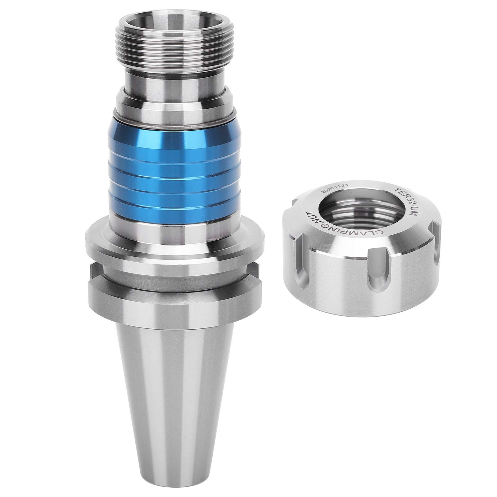 Fafeicy Portaporta Utensili BT40-ETP32-100, Supporto Flottante | Materiale 20CrMnTi, Gamma di Maschiatura M2-M30, Mandrino Adattatore ERG32, velocità Sotto 2000 Giri/min, Superficie