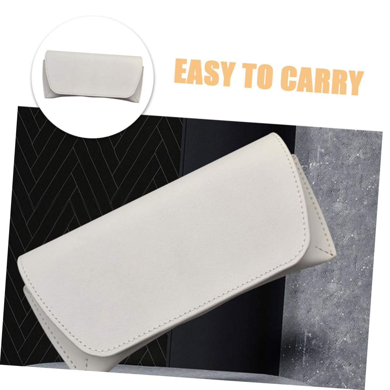 VALICLUD copertura protettiva per occhiali valigia valigie travel bag valige custodia per occhiali borsa per occhiali morbida astuccio decorativo per occhiali da sole pvc bianca