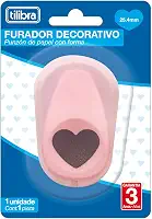 Tilibra - Furador Decorativo Coração - 25mm