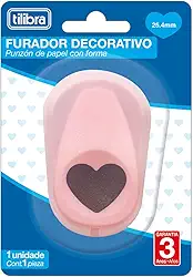 Tilibra - Furador Decorativo Coração - 25mm