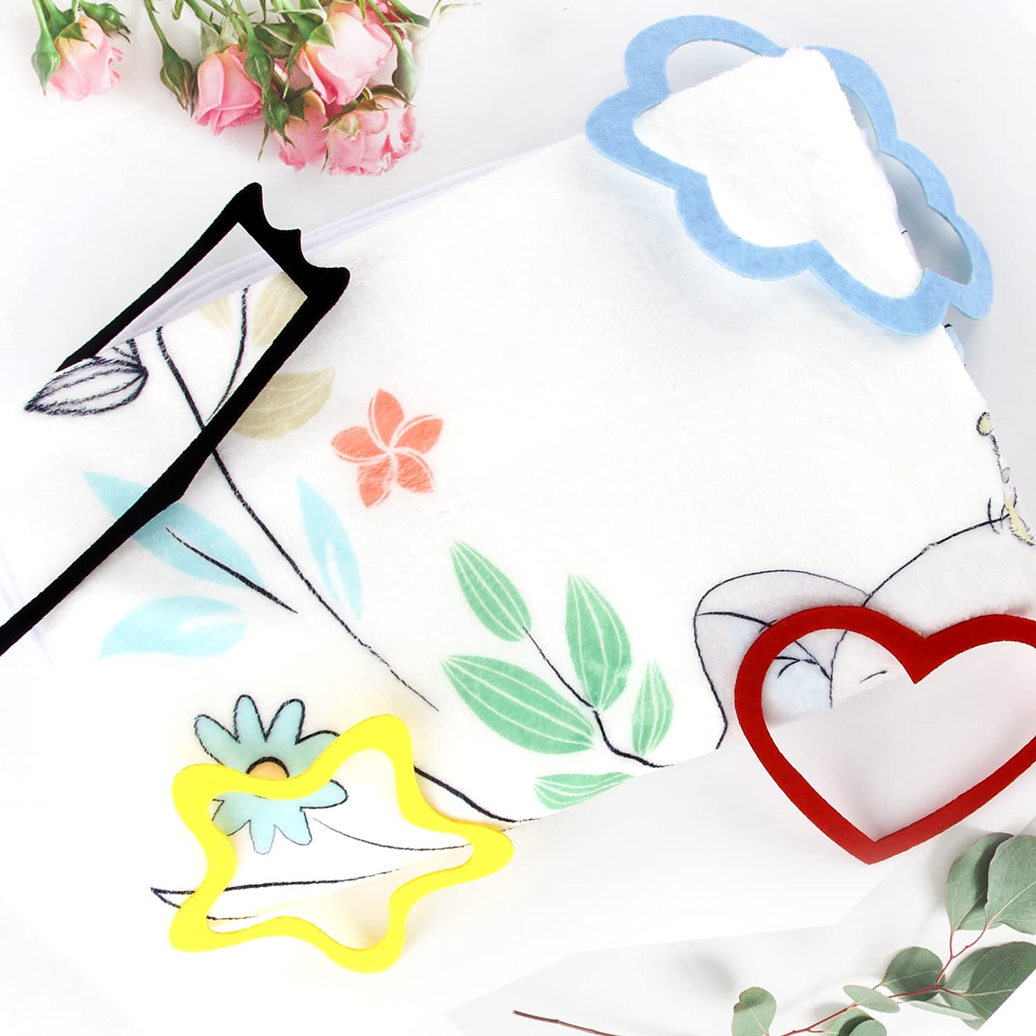 Manta de bebé Milestone para niños y niñas,tapete de forro polar mensual unisex con flores y hojas de elefantes,animales con 4 marcos de fotos de fieltro,crecimiento de la edad(40 x 60 pulgadas)