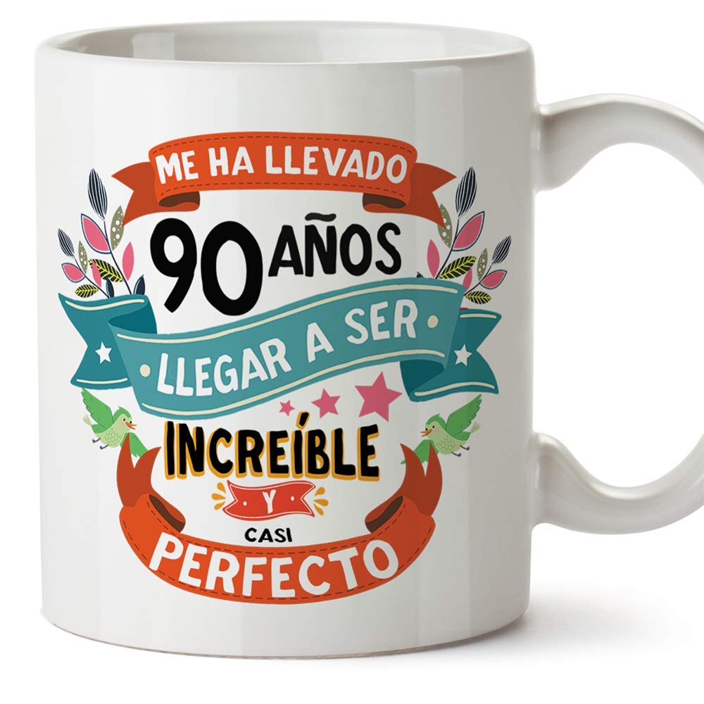 MUGFFINS Taza 80 Cumpleaños - "Me ha llevado 80 años llegar a ser increíble y casi perfecto - Regalos Desayuno Feliz Cumpleaños — view 26