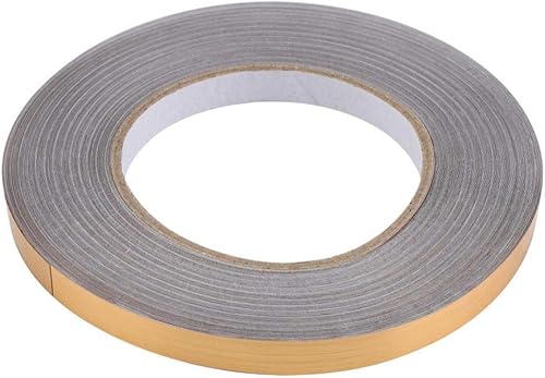 Cinta de película de Mylar de poliéster metalizado, 1 cm50 M, tira autoadhesiva para calafatear para decoración de azulejos de pared