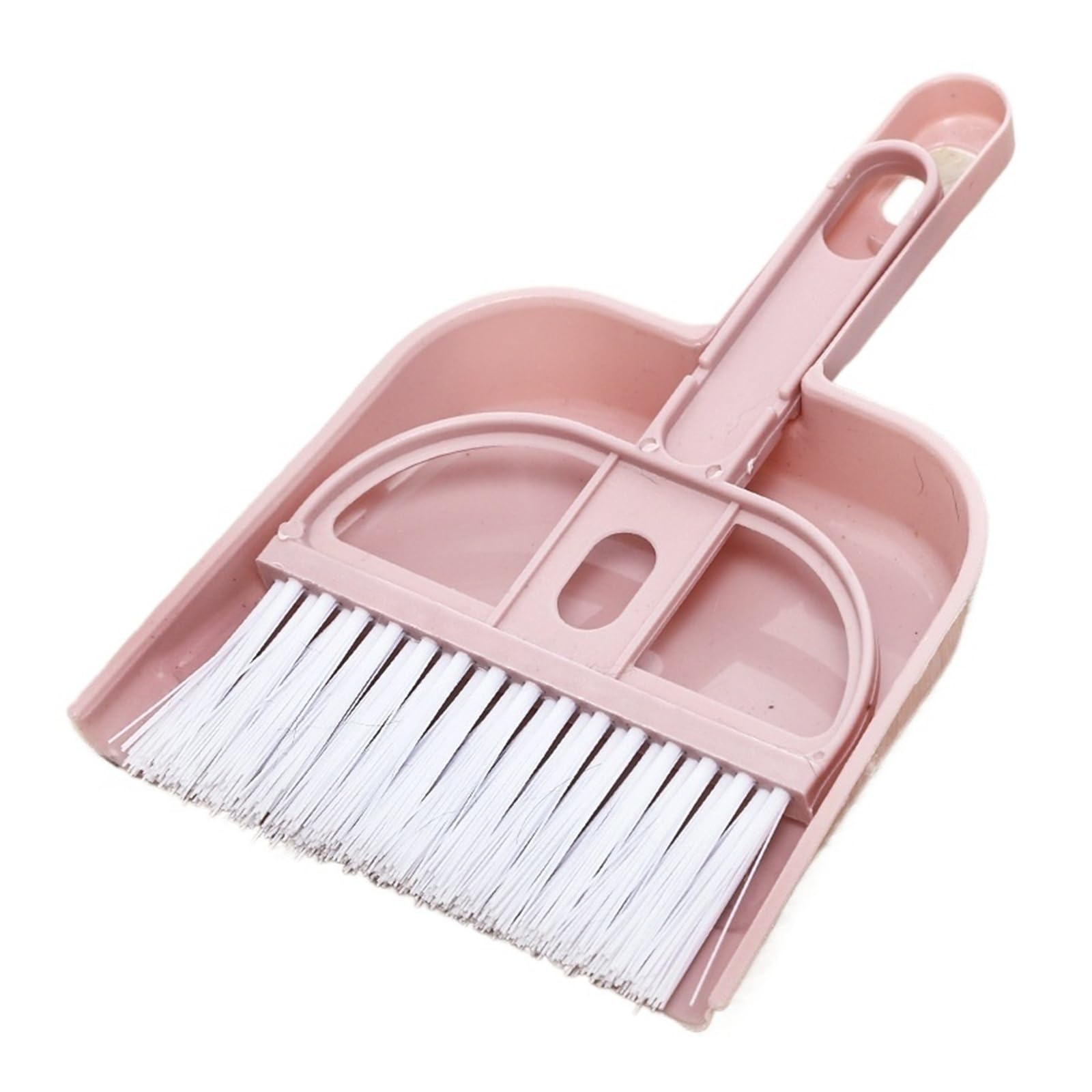 Generico Set di scopa e paletta scope for la polvere spazzole combinate for pulizia dei peli animali domestici Prodotti for Raccoglitore rifiuti(Pink)