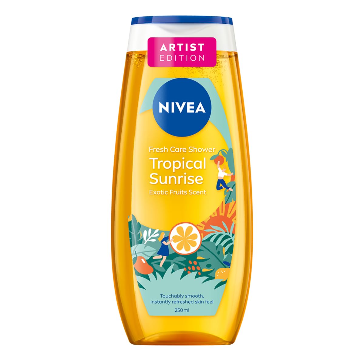 NIVEA Tropical Sunrise Odświeżający żel pod prysznic z witaminą C i E - egzotyczne owoce, 250 ml