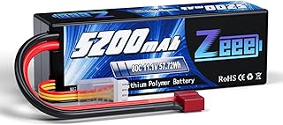 Zeee 3S Lipo Battery 5200mAh 11.1V 80C RC Battery Hard...