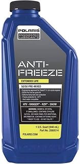 Polaris 50/50 Premix Extended Life Antifreeze, Snowmobiles and ORV Aluminum Cooling Systems