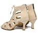 Imagen de RUYBOZRY Botas de Baile Latino Mujer Botines Punta Abierta con Cordones Zapatos de Baile de Salon Zapatos Baile Latino Mujer