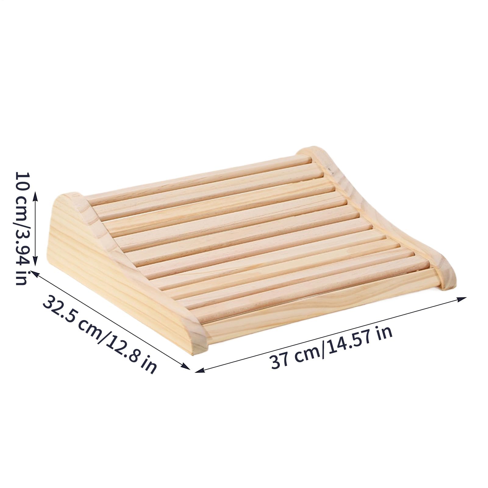 Poggiaa - Cuscino di supporto per colonna vertebrale cervicale in legno per rilassamento del collo, recupero post-allenamento, fitness e comfort, ergonomico per il benessere personale