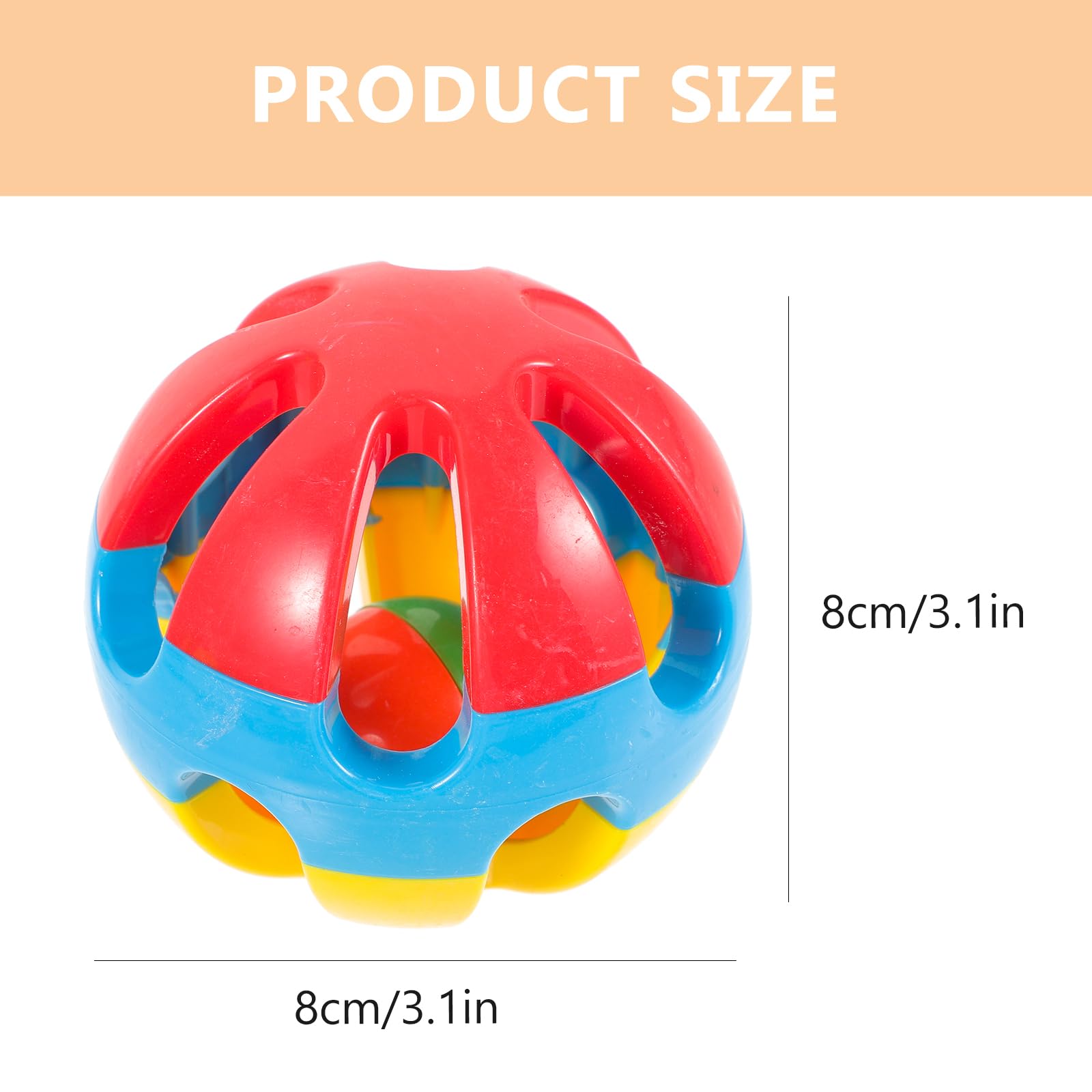 POPETPOP Parrot Chew Toy Ball: 3pcs Pet Cage Hanging Toy - Image 4