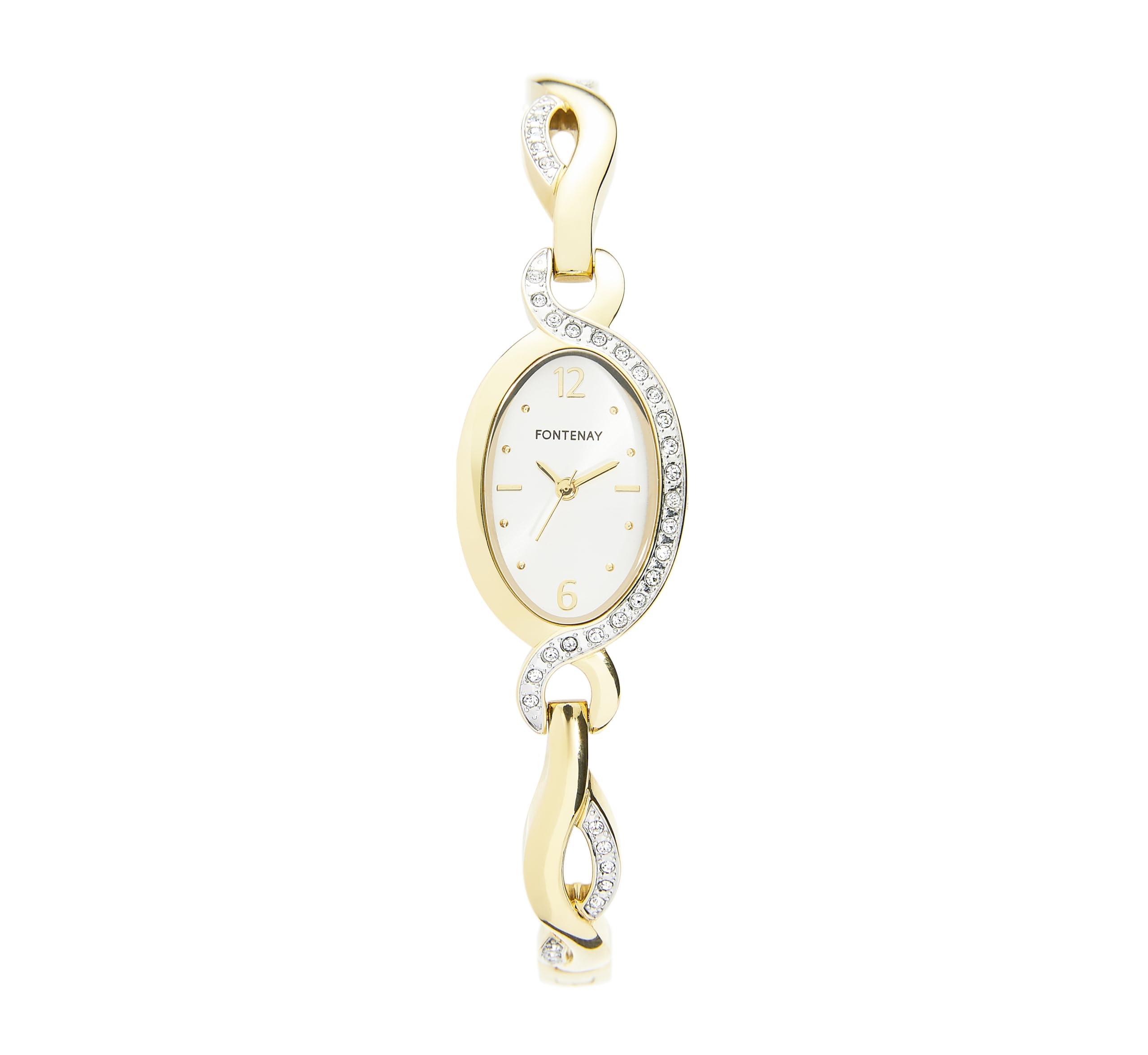 Montre dame acier Fontenay Lily bicolore bôitier doré argenté - 7