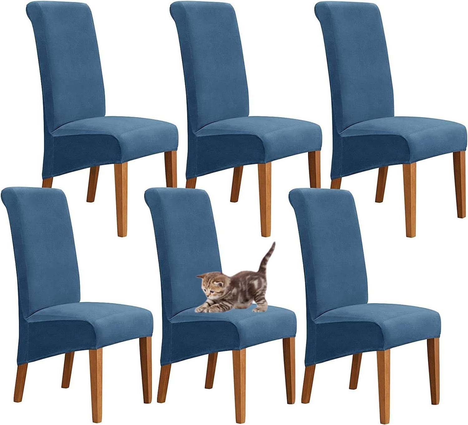 Housse De Chaise Extensible Kfnire - Polyester/élasthanne - Lavable Machine - Pour Salle à Manger, Mariage, Hôtel - Taille XL