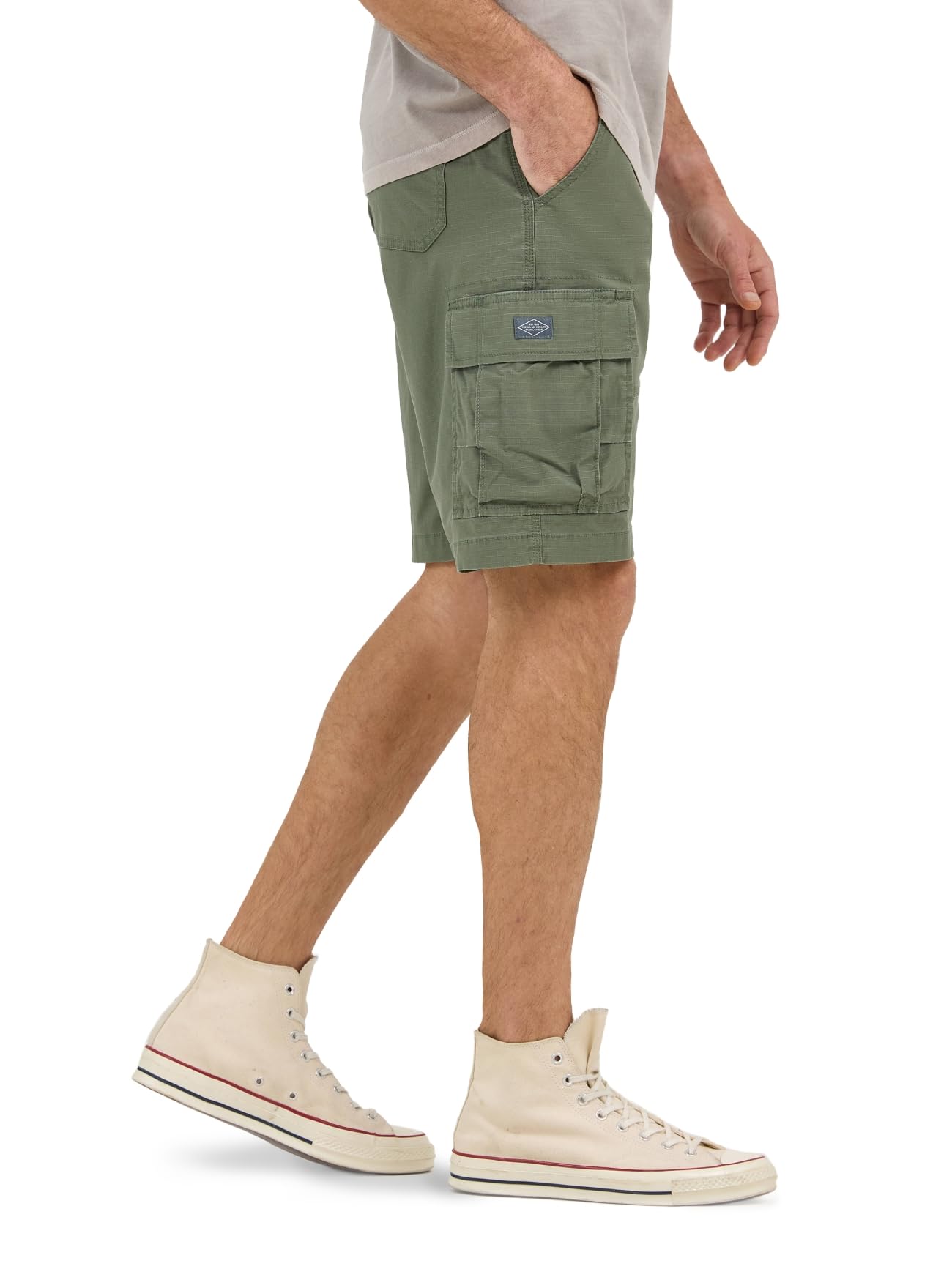 Lee Extreme Motion Carolina Cargo-Shorts für Herren, Olive Grove Ripstop, 46 – Ansicht 2