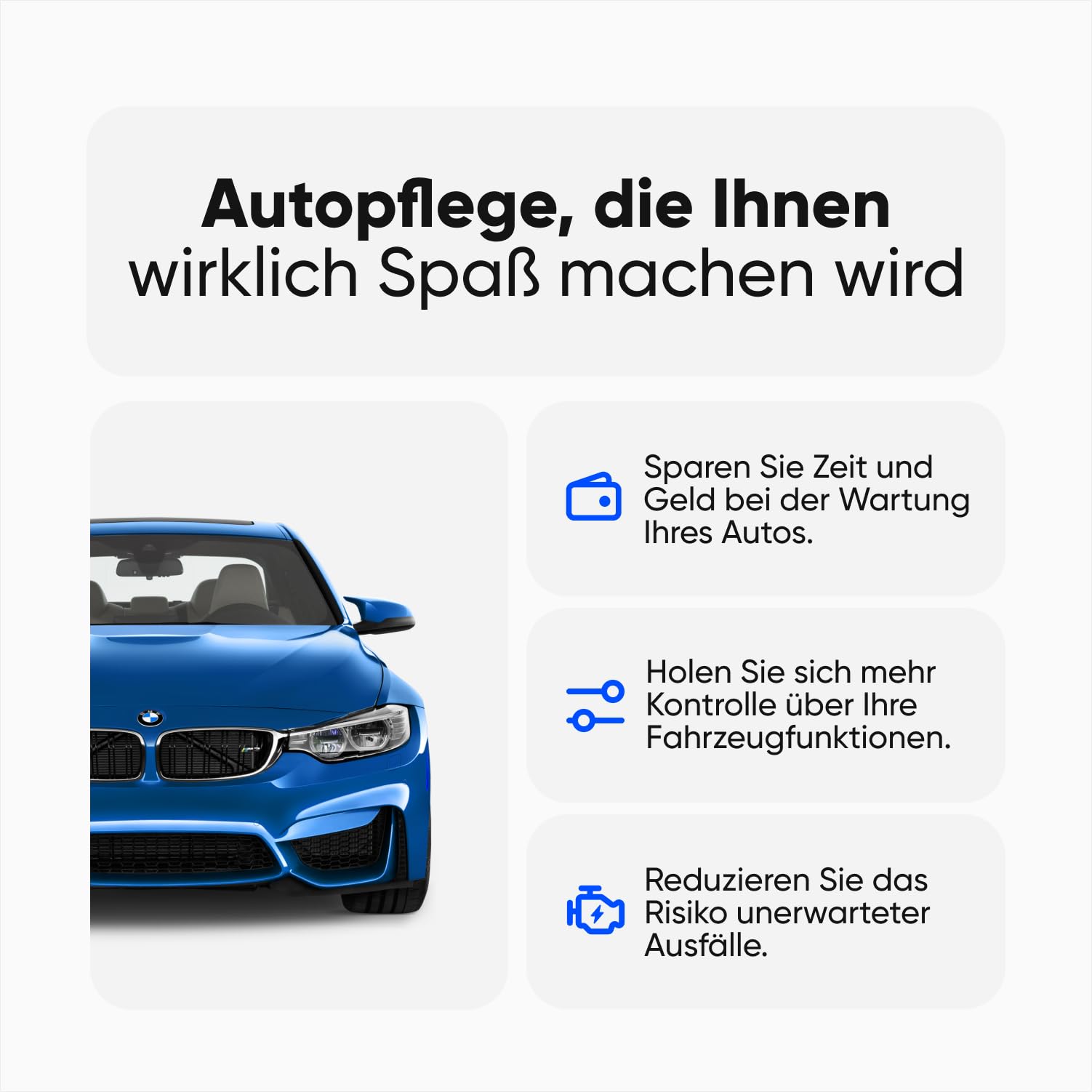 OBDeleven 3 OBD2-Diagnose-Scan-Werkzeug der nächsten Generation zum Fehlerauslesen mit Bluetooth. Für Android und iOS iPhone, Kabelgebunden (OBDeleven 3)