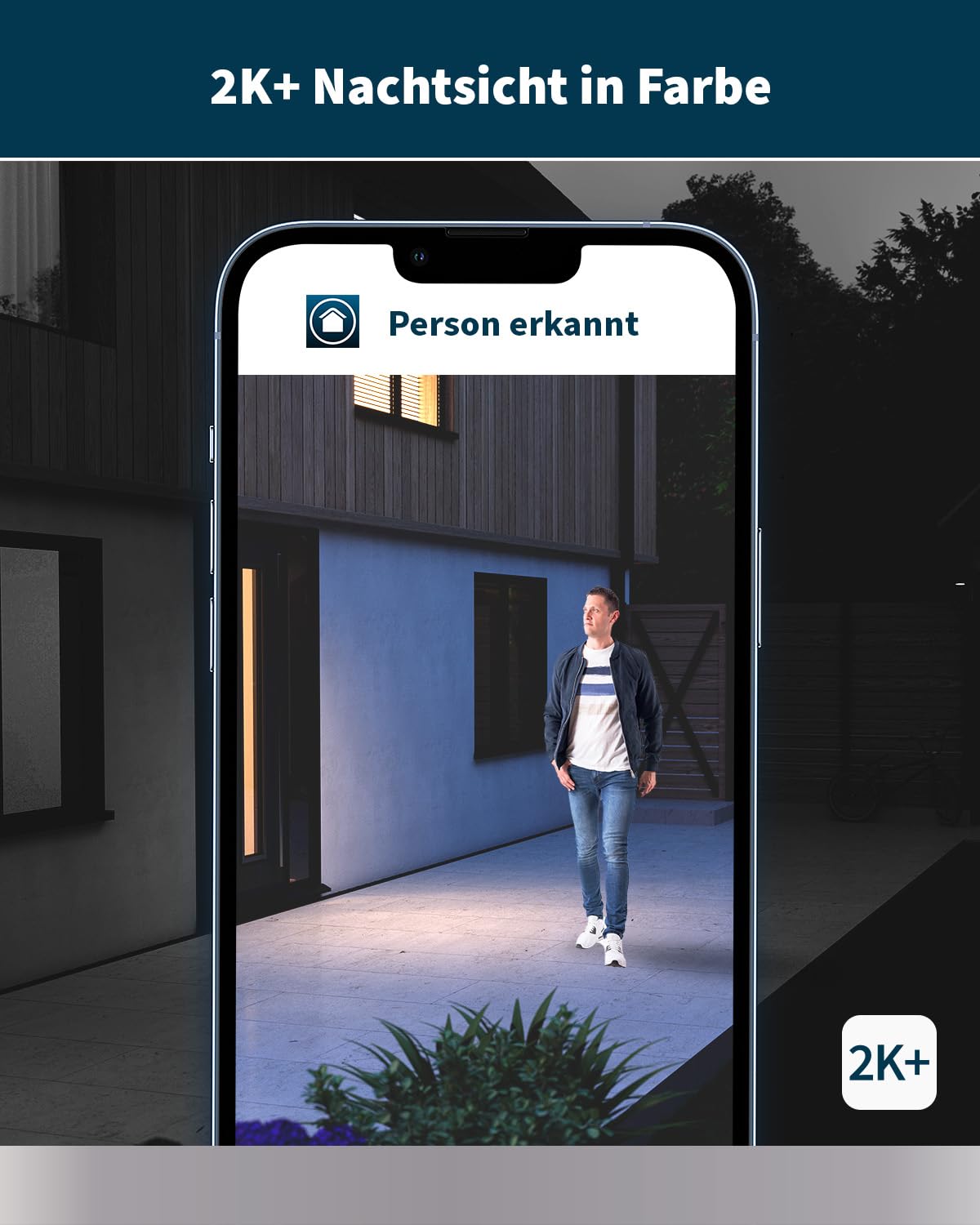 Arlo Pro 5 Überwachungskamera Aussen WLAN, 2K+ HDR Video, Kabellos, Verbesserte Farbnachtsicht, 160° Blickwinkel, Spotlight, 2-Wege Audio, Alarm Sirene + Arlo Secure Testzeitraum, 3er Set, Weiß
