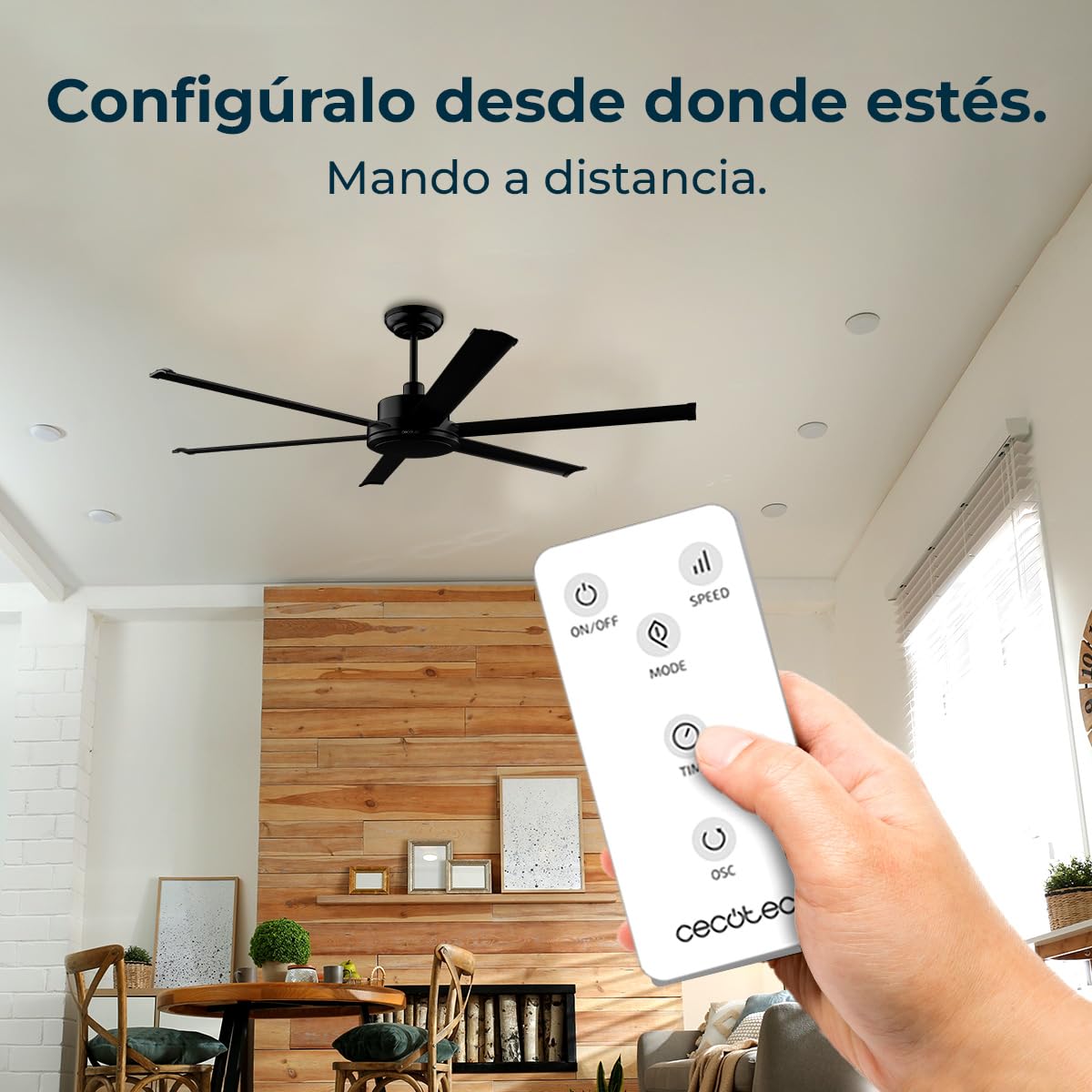 Cecotec Ventilador de Techo EnergySilence Aero 10000 Pro, Motor DC de 80W