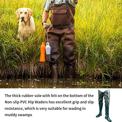 Cuissardes de pêche antidérapantes et imperméables avec bottes à boucle - 4