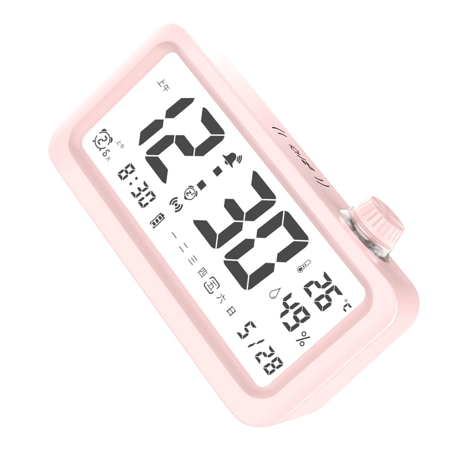CAZSTYK Compact Battery Operated Alarm Clock with Numerous Alerts Manual Brightness for Parents and Seniors Health Management Clock