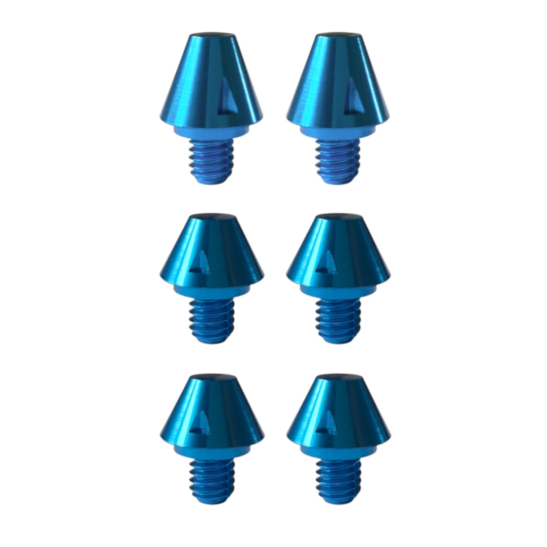 Grassroots Gear Replacement SG blue studs 6mm thread for Adidas football boots. Coloured metal cleats. Multiple pack sizes. Optional removal tool. Fits X Predator F50 Copa & more