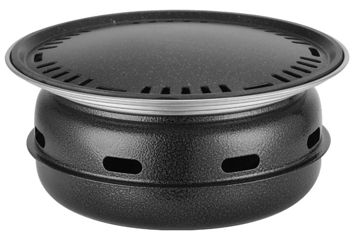 Barbecue portatile Chal, barbecue coreano multifunzione per interni, affumicatore da tavolo, perfetto per campeggio, cucina all'aperto e divertimento