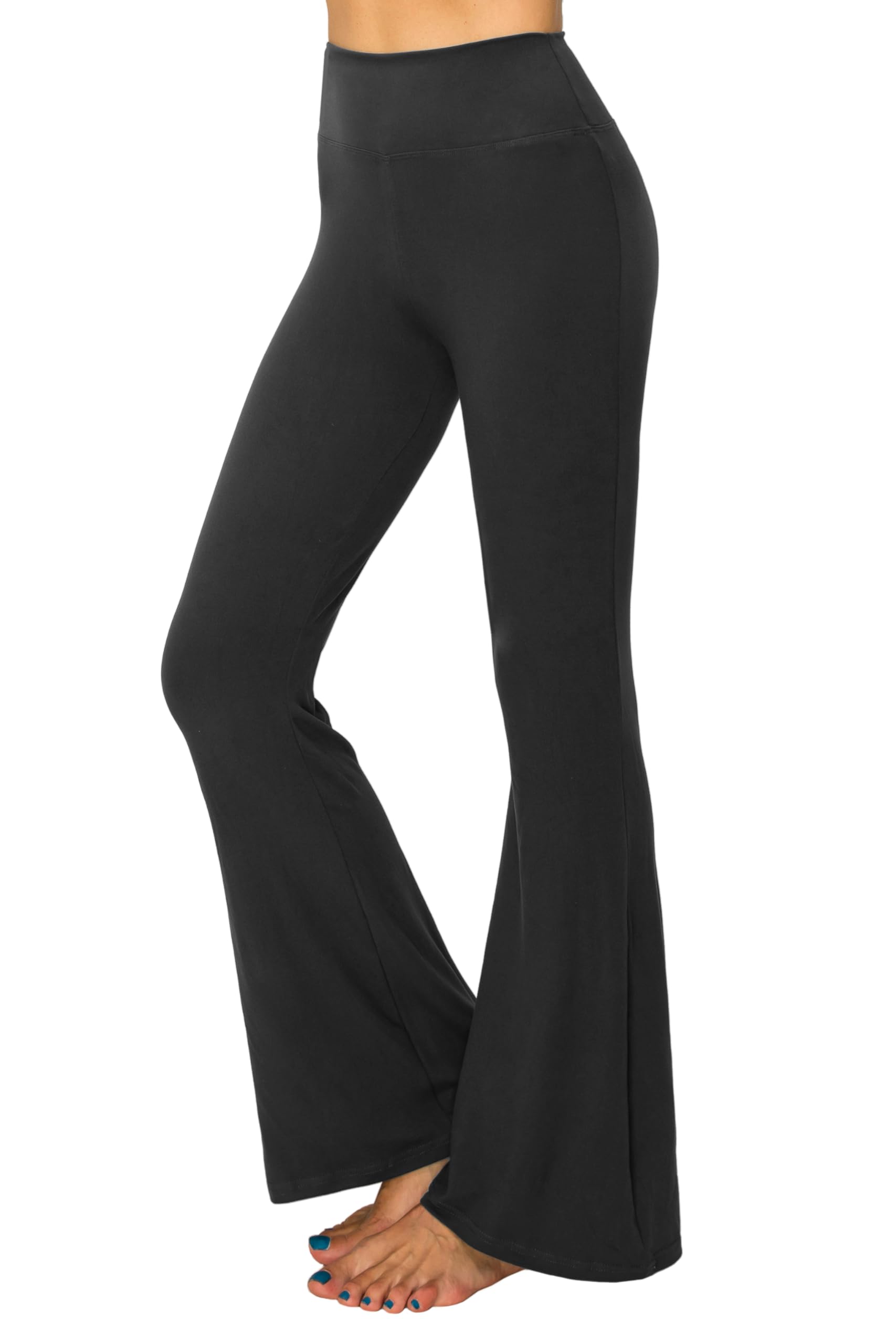 ALWAYS Pantalones Palazzo para mujer, pantalones casuales de pierna ancha y holgados, Cfnf128 Negro, X-Large