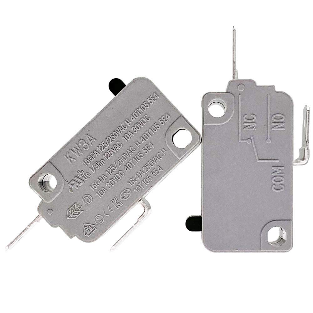 KW3A Microwave Oven Door Switch 16A 125/250V Door Interloc(Normally Open & Normally Close) (2 Normally Close)