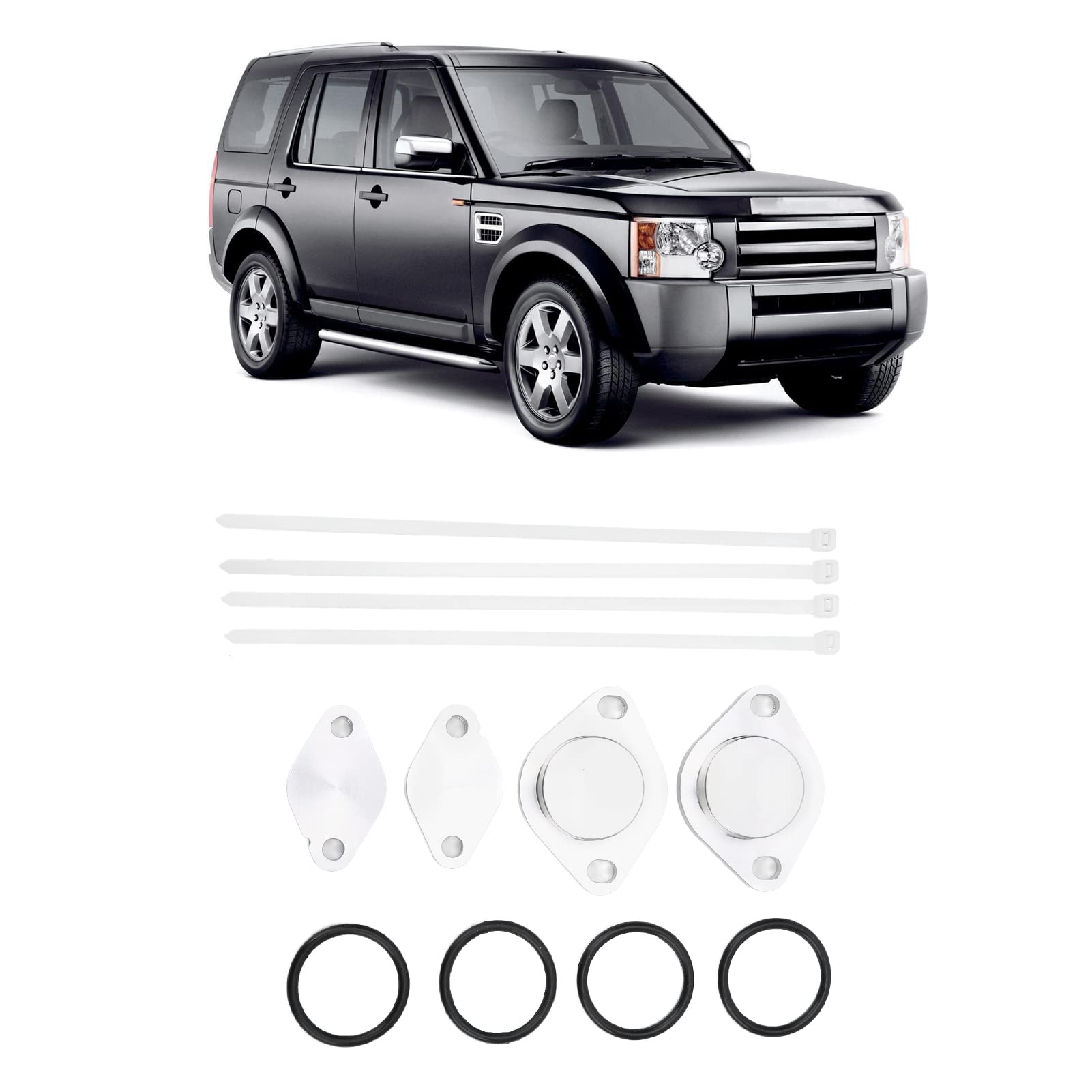 Kit de Obturación EGR para Land Rover Discovery 3 para Range Rover Sport TDV6, Placa de Obturación EGR O Rings Cable Ties Accesorios Reemplazo