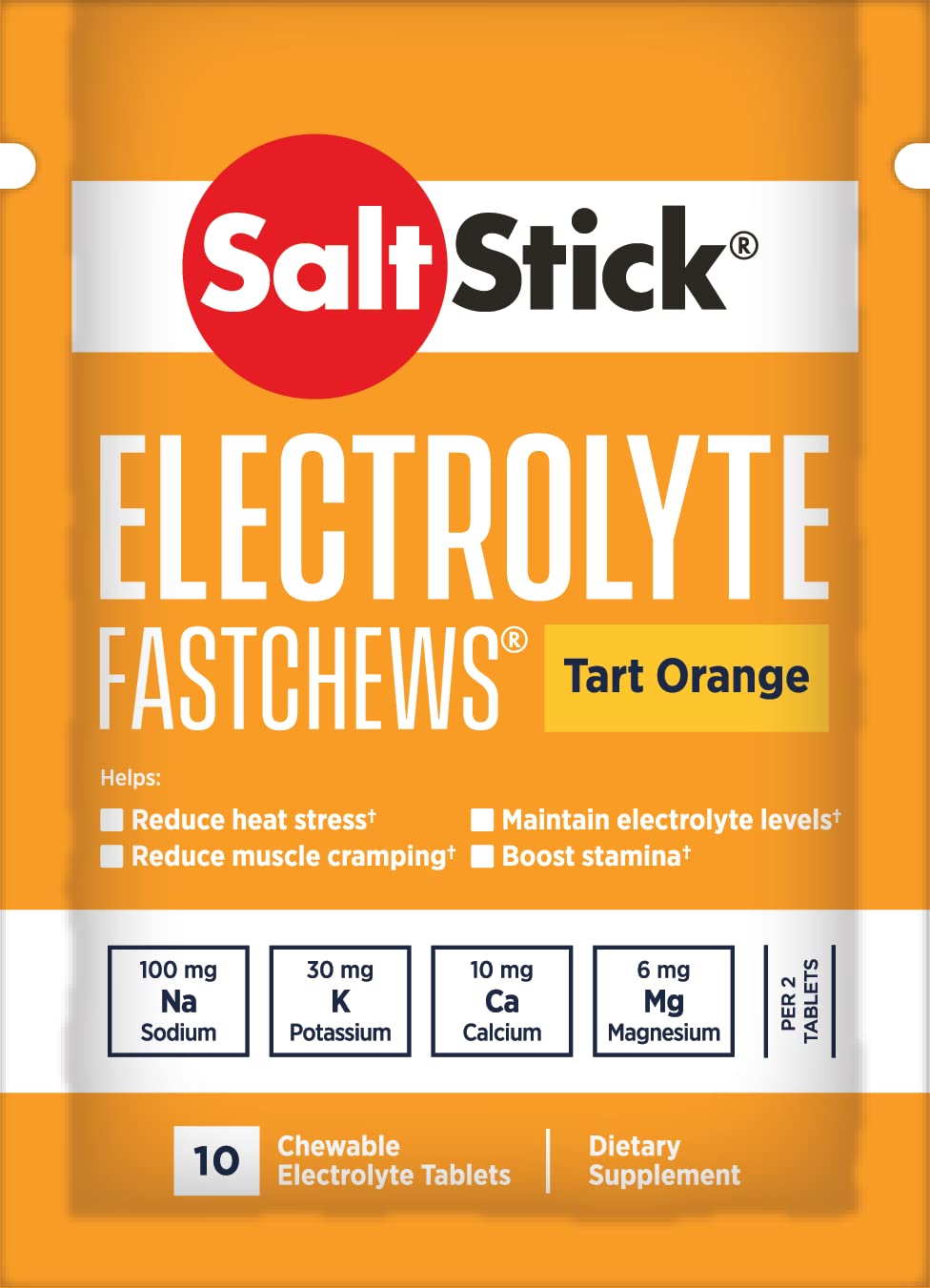 SaltStick FastChews 12er Testpaket (12 Tüten á 10 Kautabletten, verschiedene Geschmacksrichtungen)