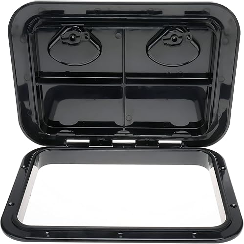 Miniatura 1 de Amarine Made Marine Deck Hatch Boat Deck Hatch Access Hatch and Lid Marine Hatch for Boat 12-38" X 17-14" (315mmx440mm)